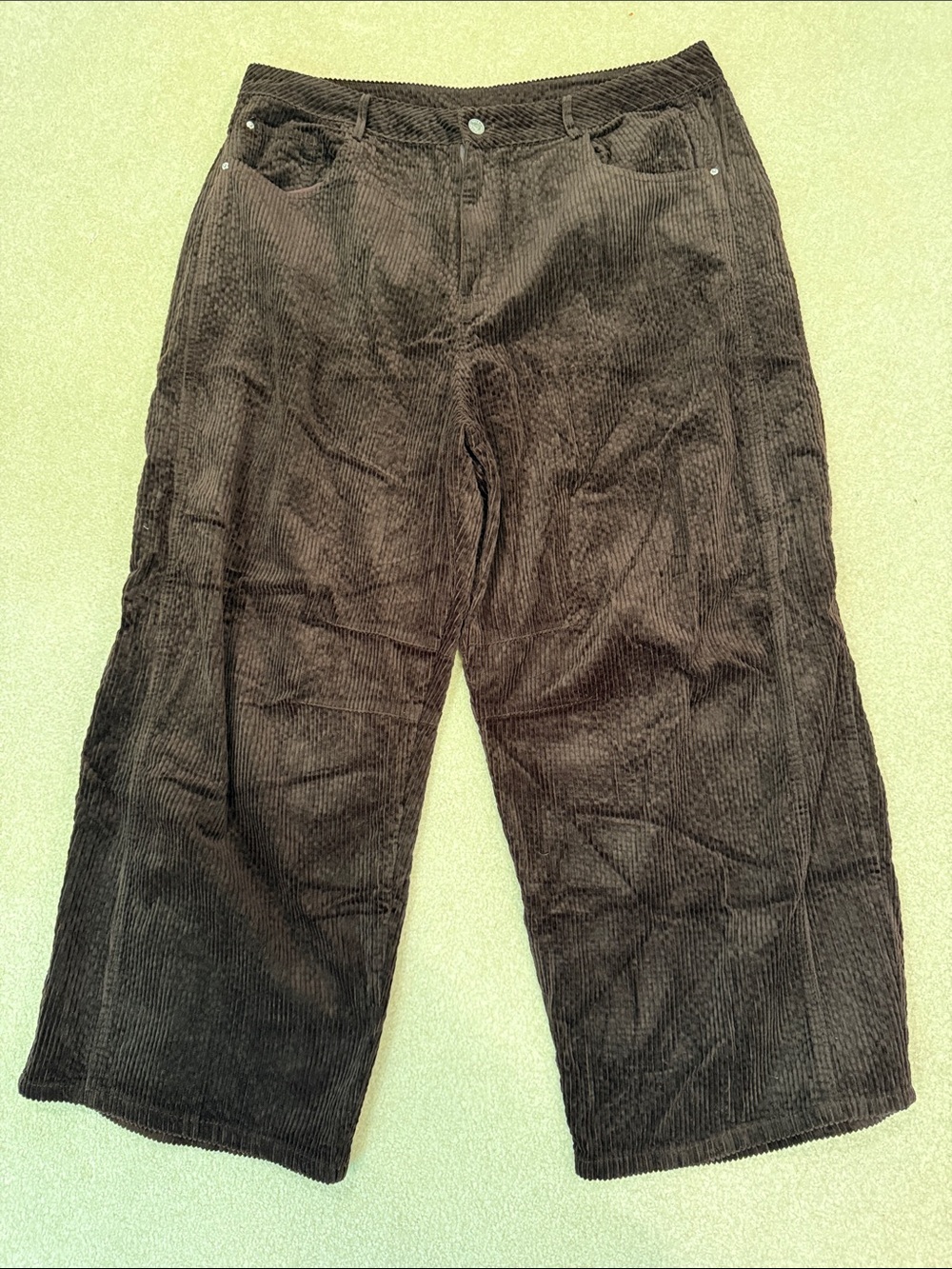 Women’s Brown Barrel Corduroy Pants